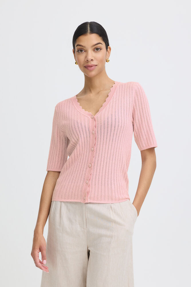 BYMOBBE RIB CARDIGAN