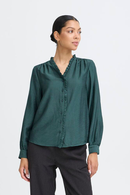 BYXIKAIA FRILL SHIRT