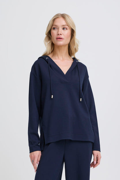 BYPUSTI VNECK HOODIE