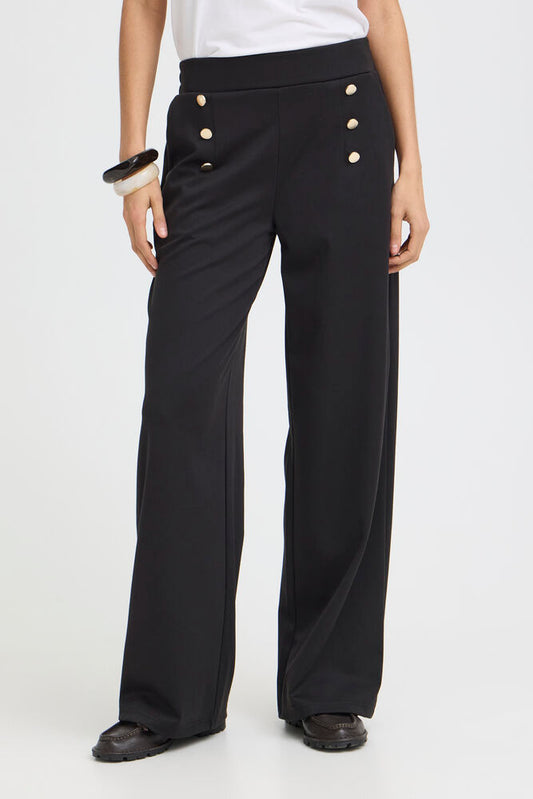BYRIZETTA WIDE BUTTON PANTS