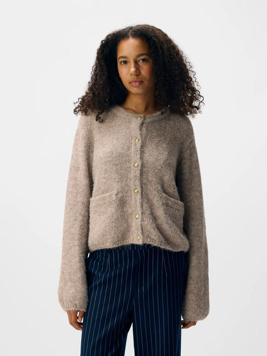 OBJSAGGIA RE L/S KNIT CARDIGAN