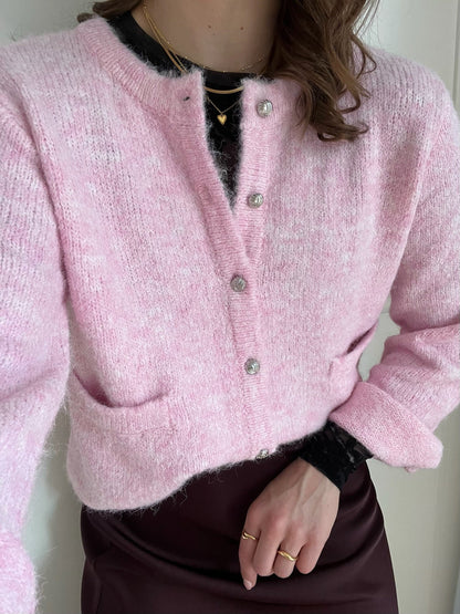 OBJSAGGIA RE L/S KNIT CARDIGAN
