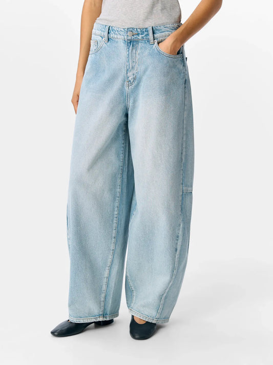 OBJMOJI ELSA MW SUPER BARREL JEANS