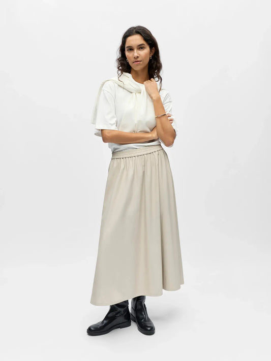 OBJEMERY MW LOSE COATED SKIRT