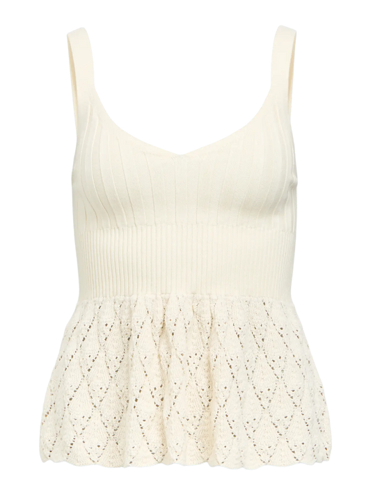 OBJKITTY S/L RE KNIT TOP
