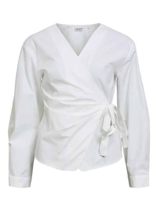 OBJELIN RE L/S WRAP SHIRT