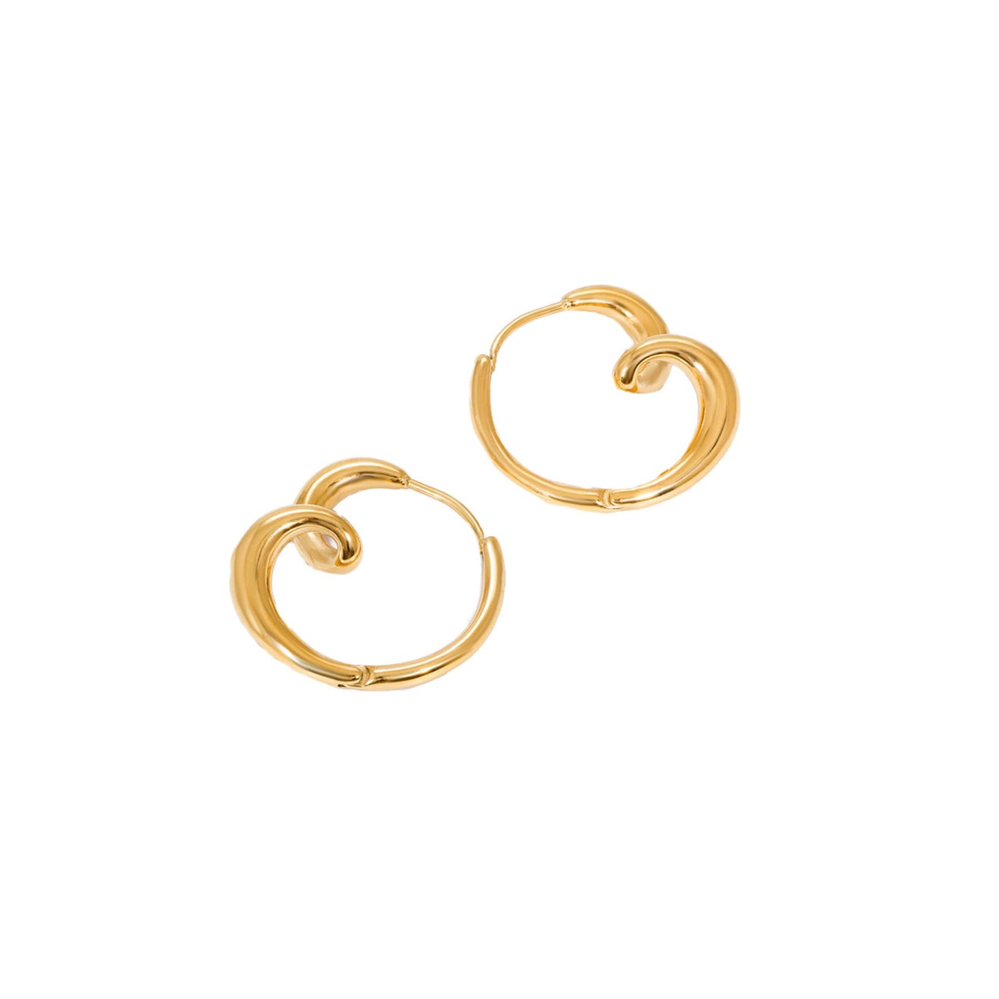 OTTILIE ØRERINGE - FORGYLDT