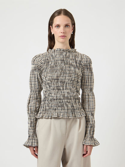 YASCHEMMA LS SMOCK TOP