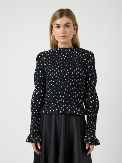 YASCHEMMA LS SMOCK TOP
