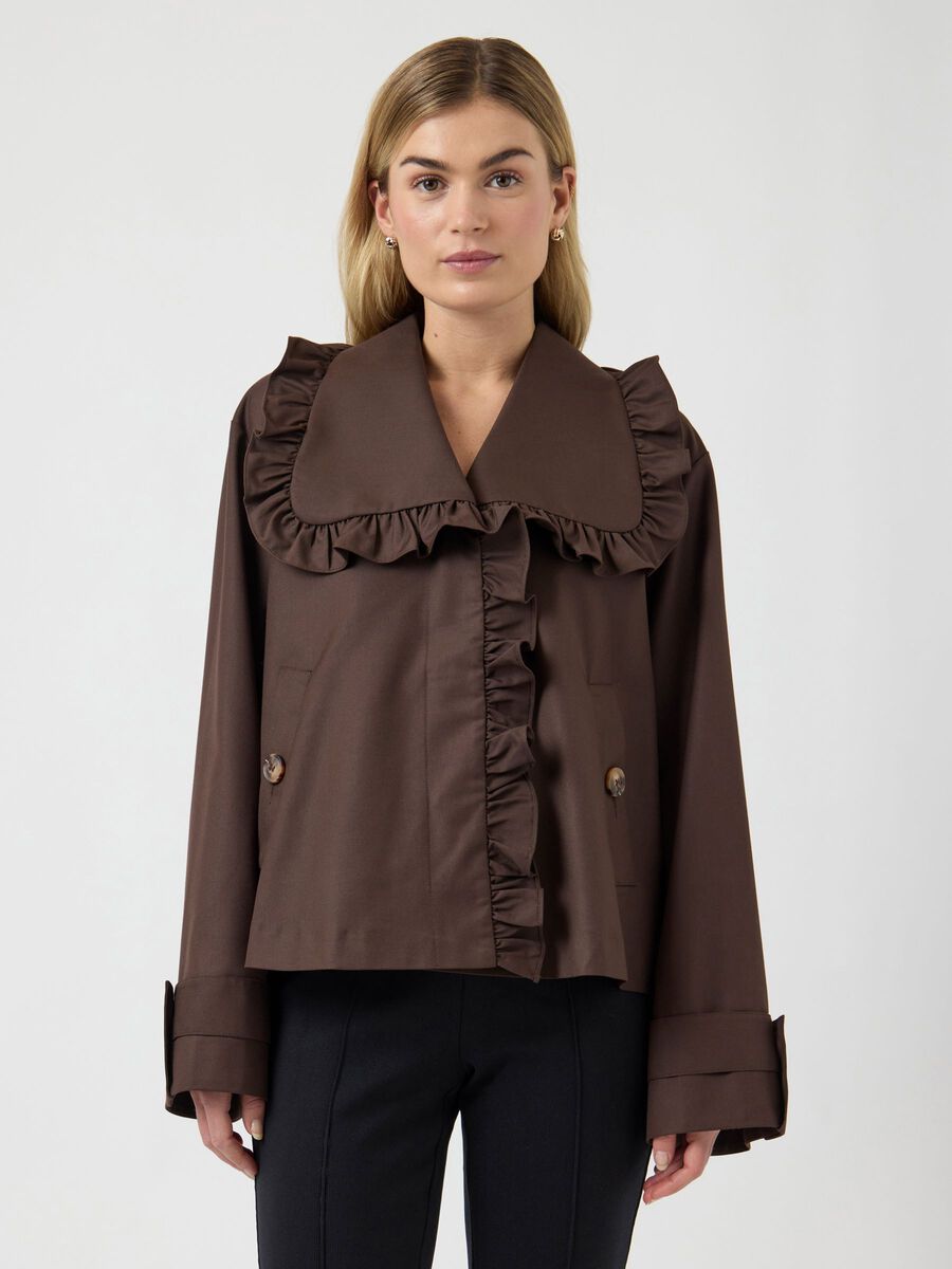 YASELSANA LS SHORT TRENCHCOAT