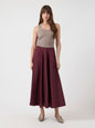 YASPELLA HW VOLUME ANKLE SKIRT