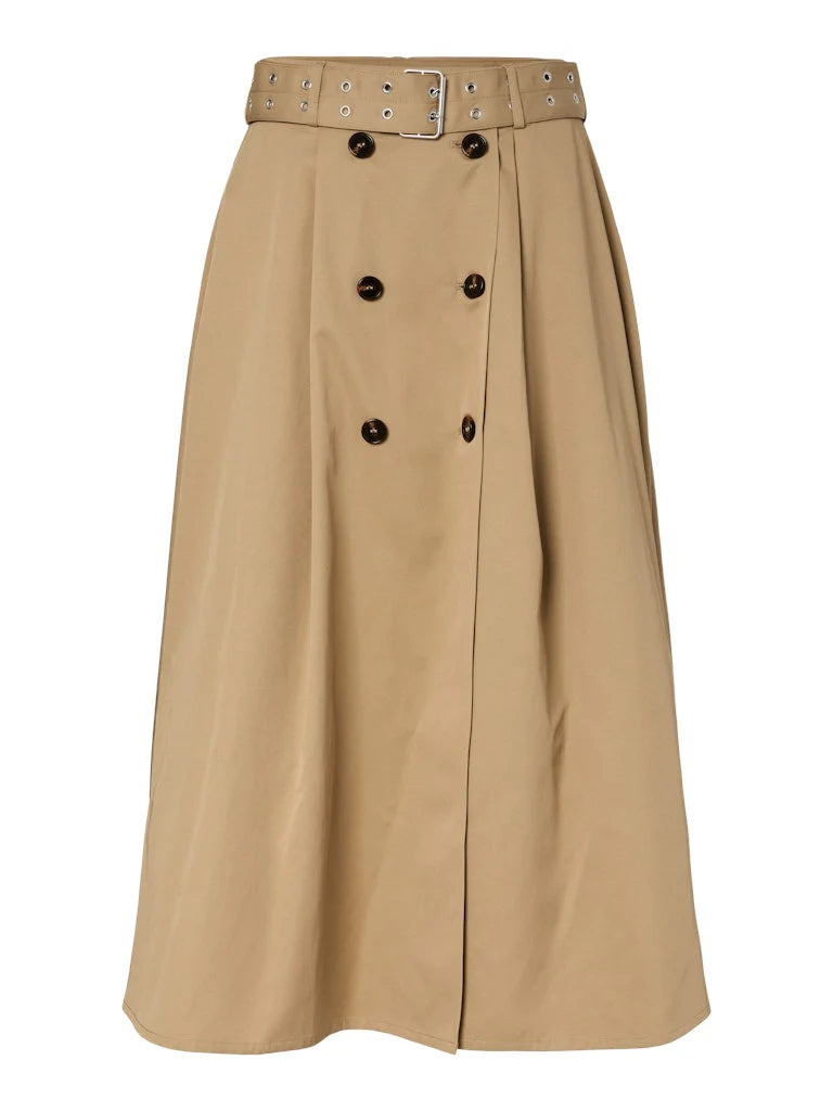 YASTIMALA HW LONG TRENCH SKIRT