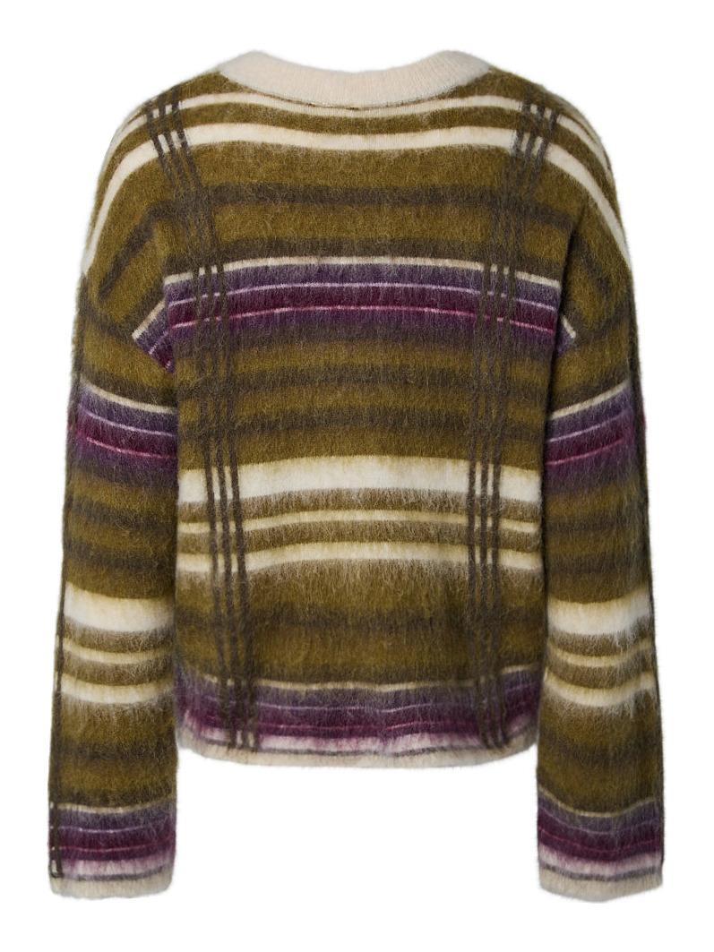 YASCHEA LS MOHAIR BLEND KNIT PULLOVER