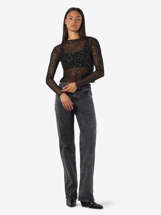 NMSTAR FOIL L/S HIGH NECK MESH