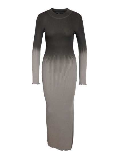 NMAMORA L/S HIGH NECK MAXI DRESS