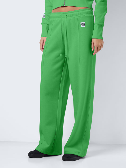NMARYA NW WIDE SWEAT PANTS GREEN