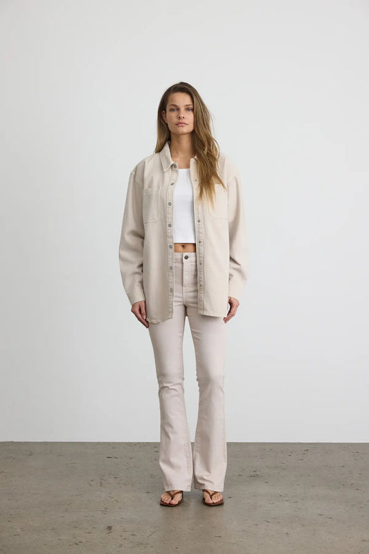 NMALVA L/S COLORED DENIM SHACKET