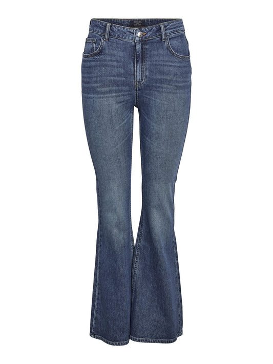 NMKAREEN HW FLARE LEG JEANS