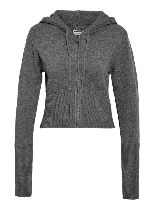 NMNOURIA L/S ZIP KNIT CARDIGAN