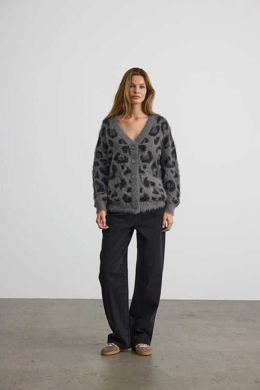NMFLYNN L/S V-NECK KNIT CARDIGAN