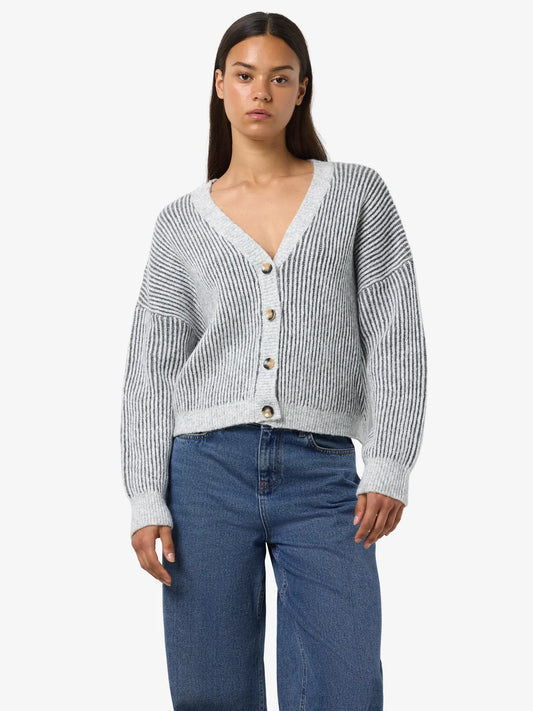 NMDIMI L/S V-NECK KNIT CARDIGAN