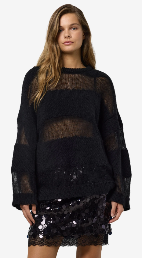 NMSELVI L/S JACQUARD KNIT
