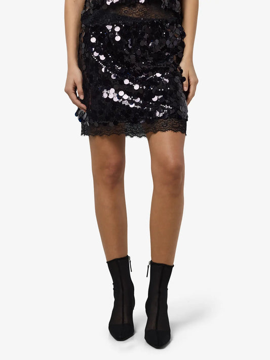 NMELVA NW SHORT SEQUIN SKIRT