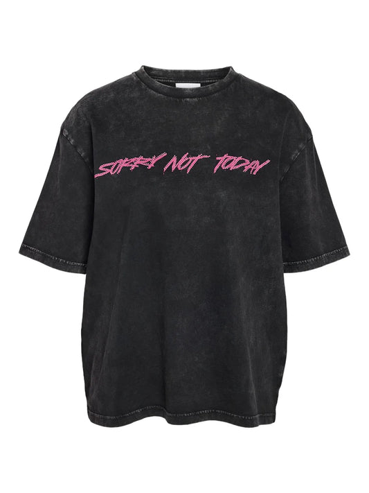 NMSANDY S/S RHINESTONE T-SHIRT