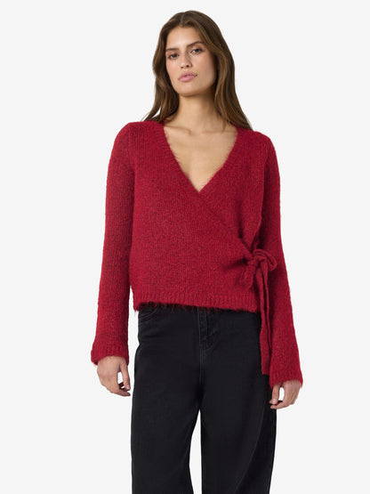 NMSUTTON L/S WRAP KNIT TOP