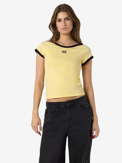 NMTWIN S/S O-NECK CONTRAST TEE