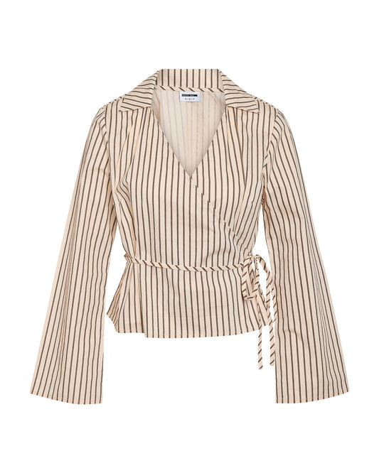 NMMETTE L/S WRAP TOP