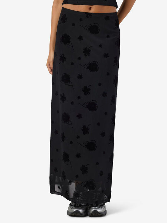 NMRILEY MW LONG MESH FLOCK SKIRT