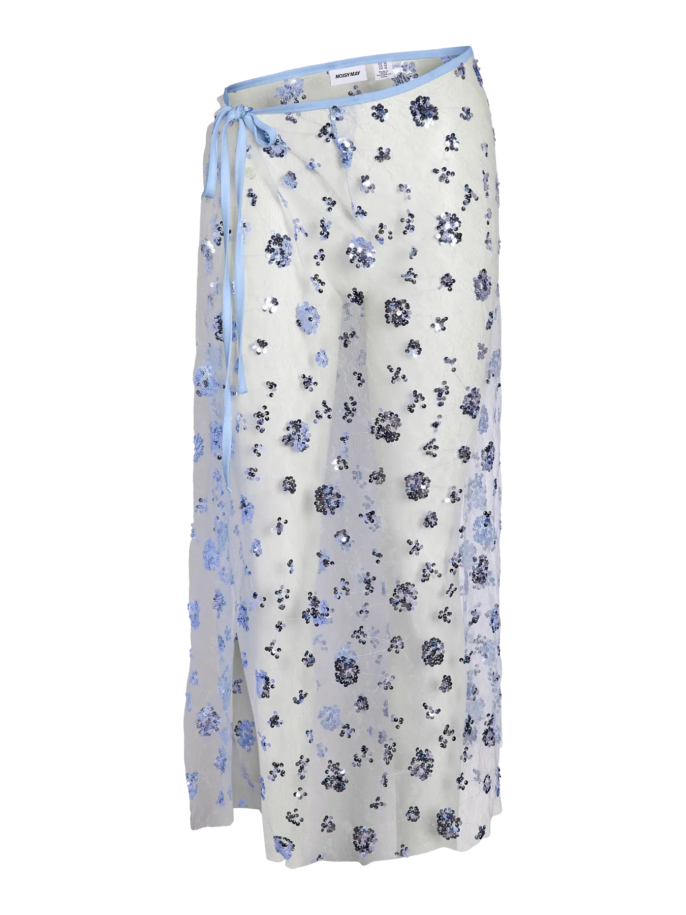 NMZIGGA WRAP SEQUINS SKIRT