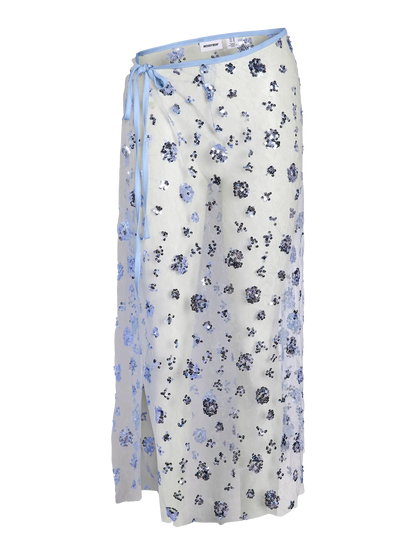 NMZIGGA WRAP SEQUINS SKIRT
