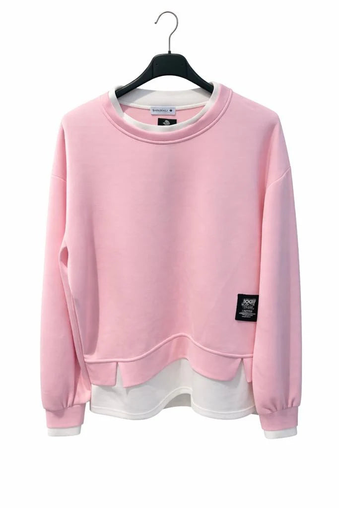 Sweatshirt m. t-shirt kanter