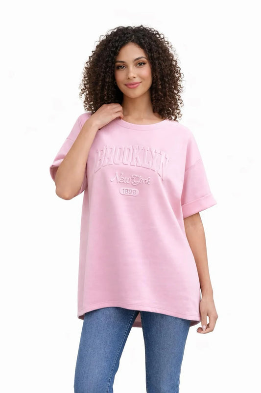 Sweetshirt m. kort ærme
