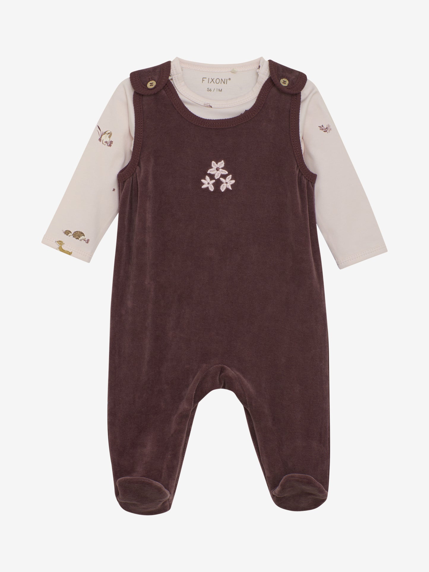 Set w. Body and Velour Romper