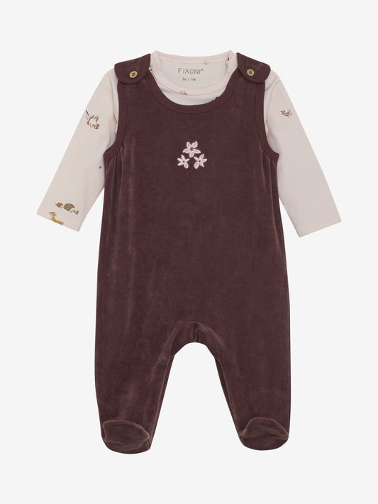 Set w. Body and Velour Romper