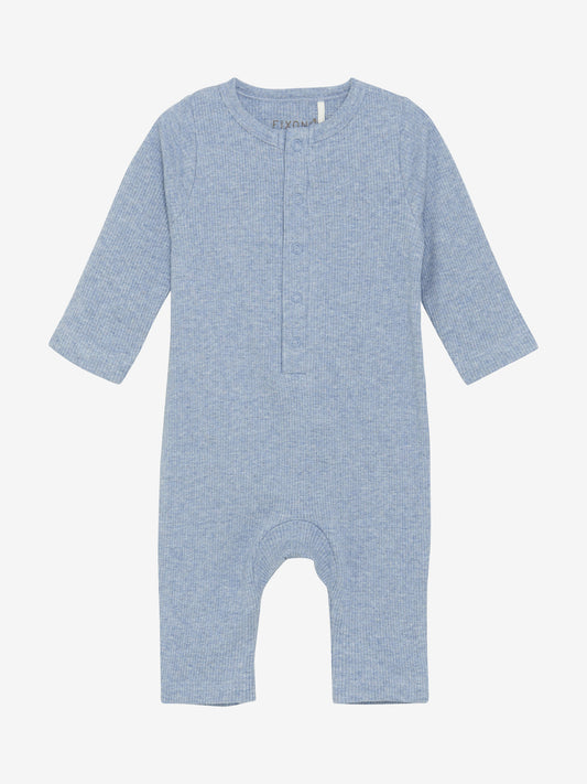Romper LS Melange Rib