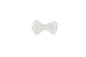 KLASSISK SLØJFE - HVID GLITTER - 4,5CM