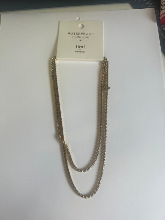 Melina - Crystal Necklace Stainless Steel