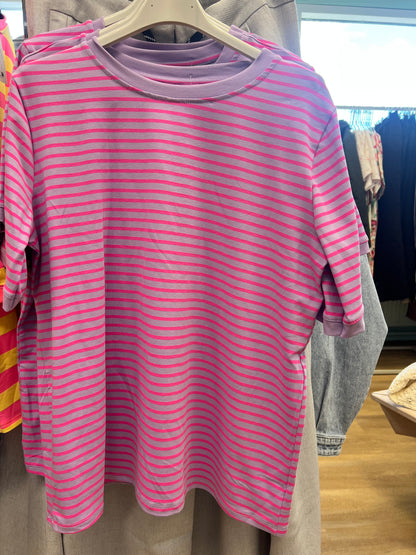 Stribet T-Shirt,