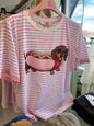 T-shirt m/ gravhund,