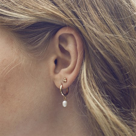 Pearl Small Hoop Earrings