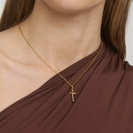 Isabel - Dangling Cross Necklace Stainless Steel
