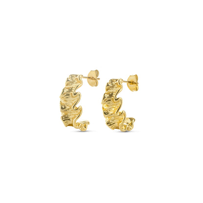 G r e t a - Organic Stud Earrings Stainless Steel