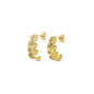G r e t a - Organic Stud Earrings Stainless Steel