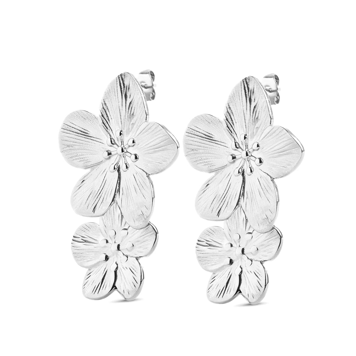 L o t t i e - Flower Earrings Stainless Steel
