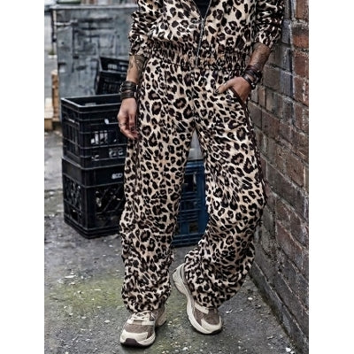 Leopard pants cotton