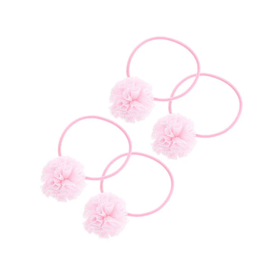 SVEA HÅRELASTIKKER - LYSERØD (4PAK)